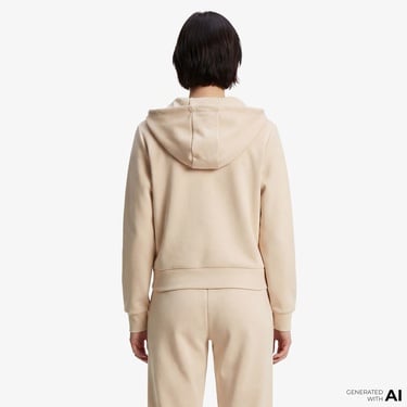  Guess Olympe Aktif Modal Karışımlı Scuba Kadın Kahverengi Sweatshirt