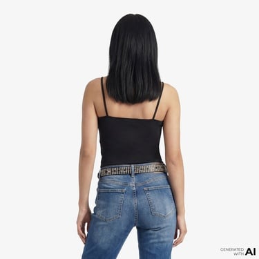  Guess Margot Aktif Kadın Siyah T-Shirt