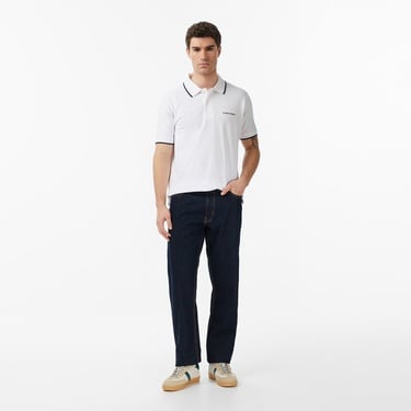  Guess Jeans Embro Regular Fit Erkek Beyaz Polo