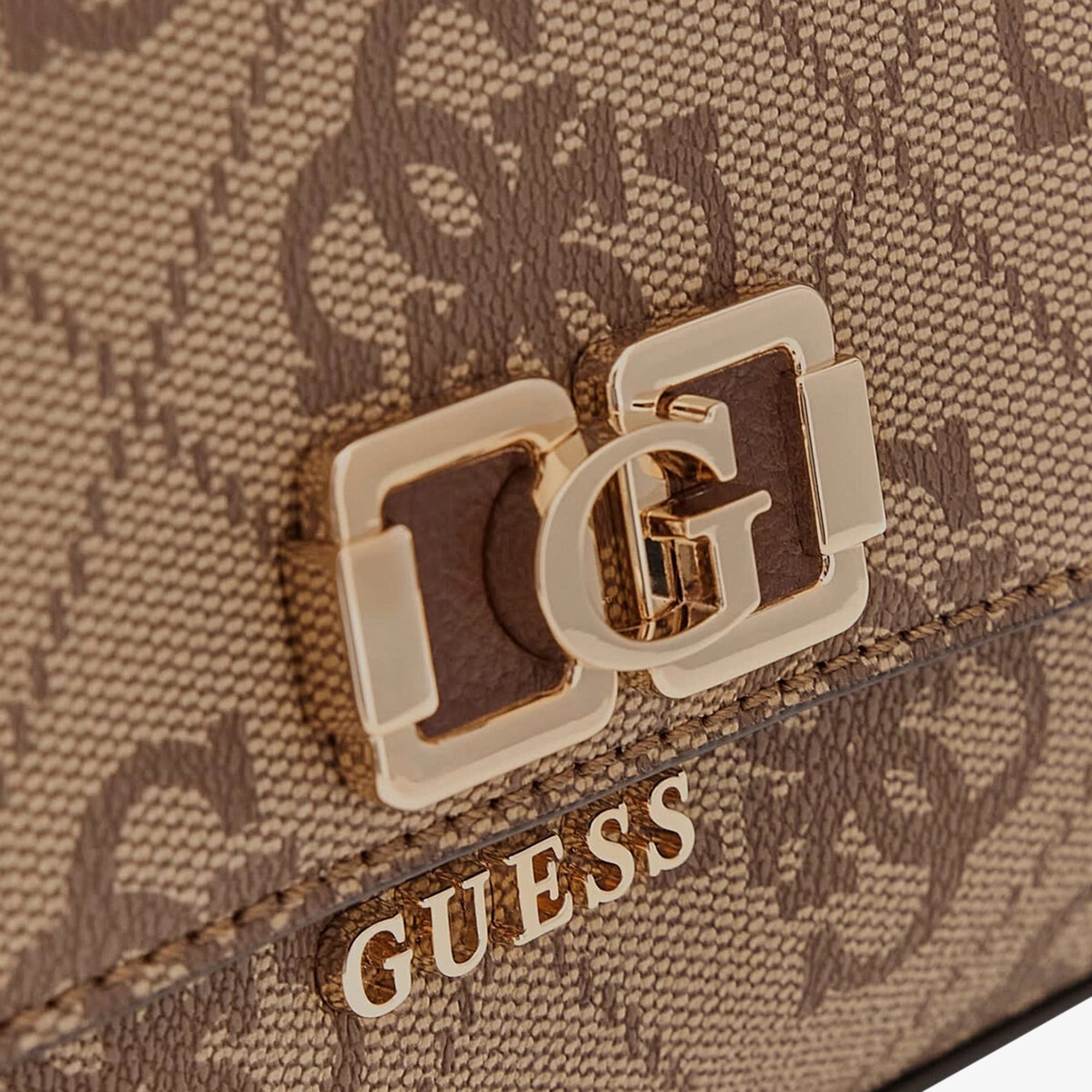 Guess Karnilla Logo Kadın Kahverengi El Çantası