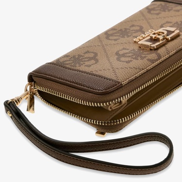  Guess Karnilla Logo Kadın Kahverengi Cüzdan