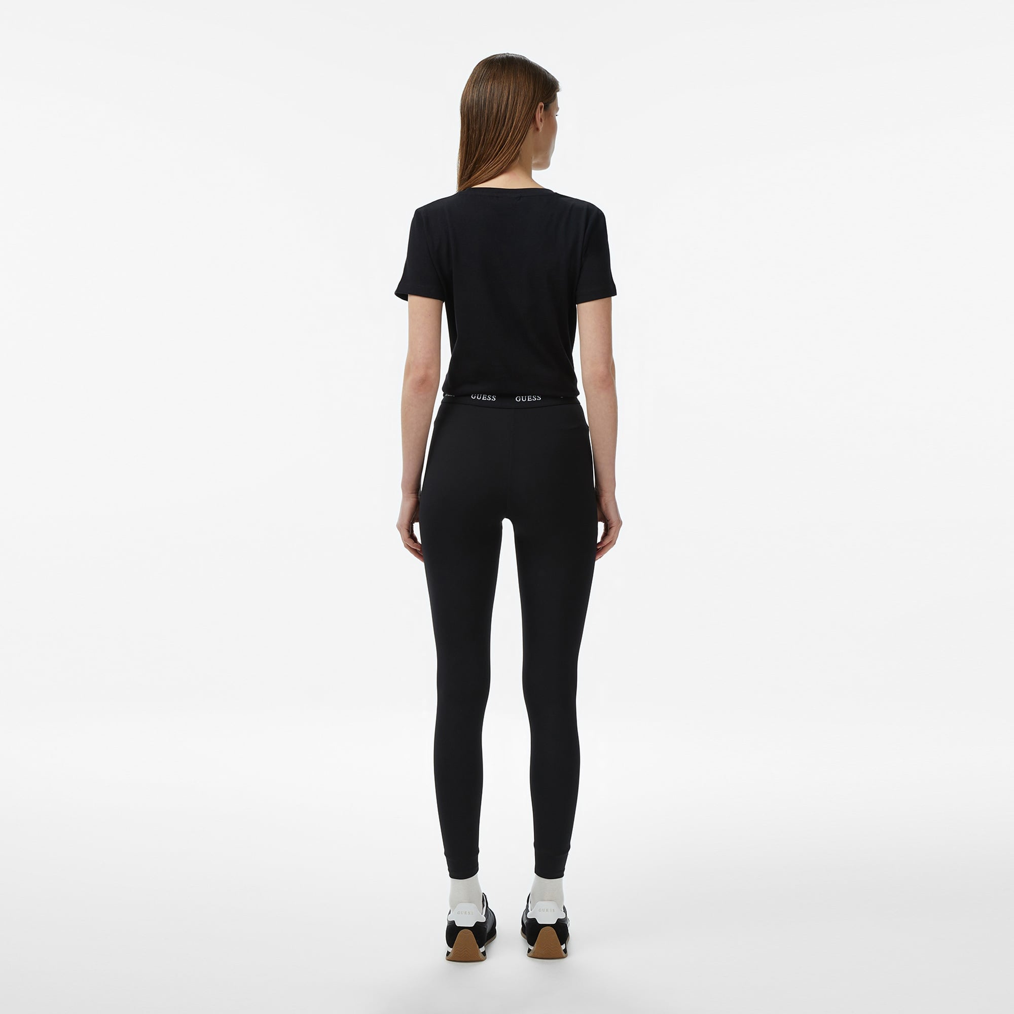 Guess Alba Aktif Kadın Siyah Tayt