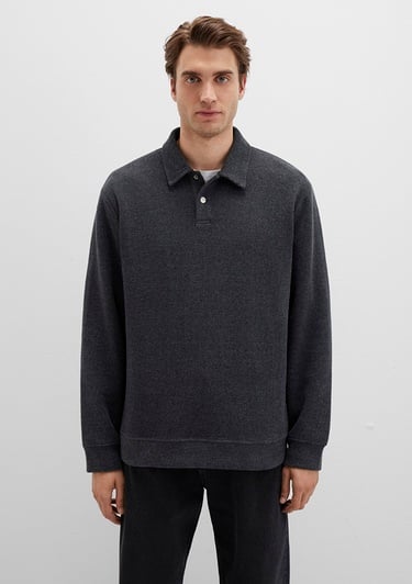  Mavi Antrasit Polo Sweatshirt 0S10476-80023