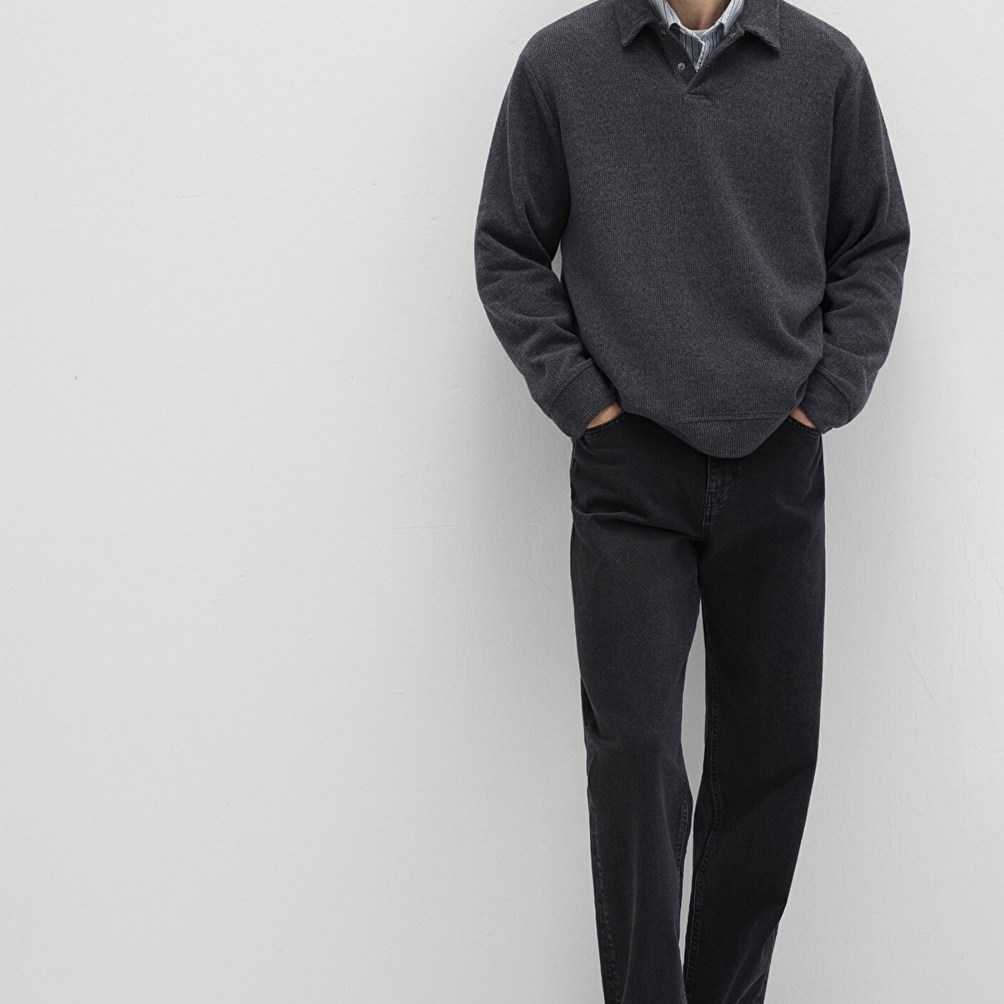 Mavi Antrasit Polo Sweatshirt 0S10476-80023