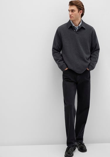  Mavi Antrasit Polo Sweatshirt 0S10476-80023