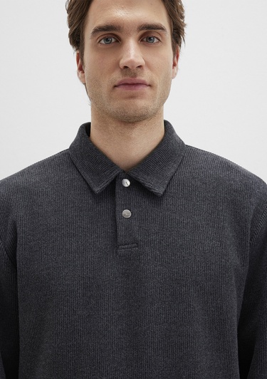  Mavi Antrasit Polo Sweatshirt 0S10476-80023