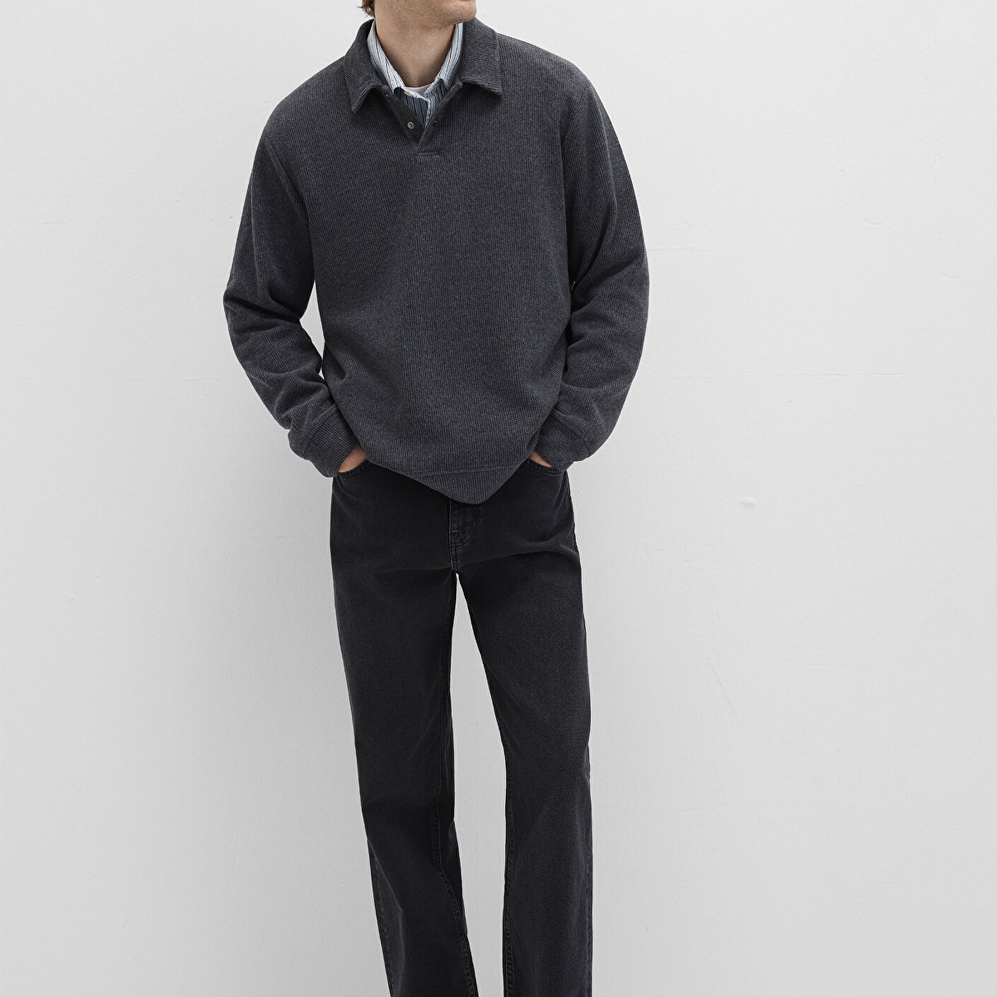 Mavi Antrasit Polo Sweatshirt 0S10476-80023