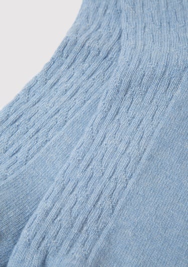  Mavi Yün Karışımlı Mavi Bot Çorabı 1913546-82532