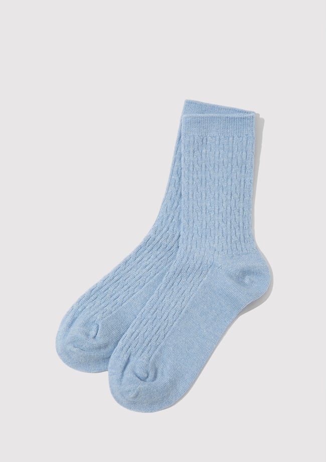  Mavi Yün Karışımlı Mavi Bot Çorabı 1913546-82532