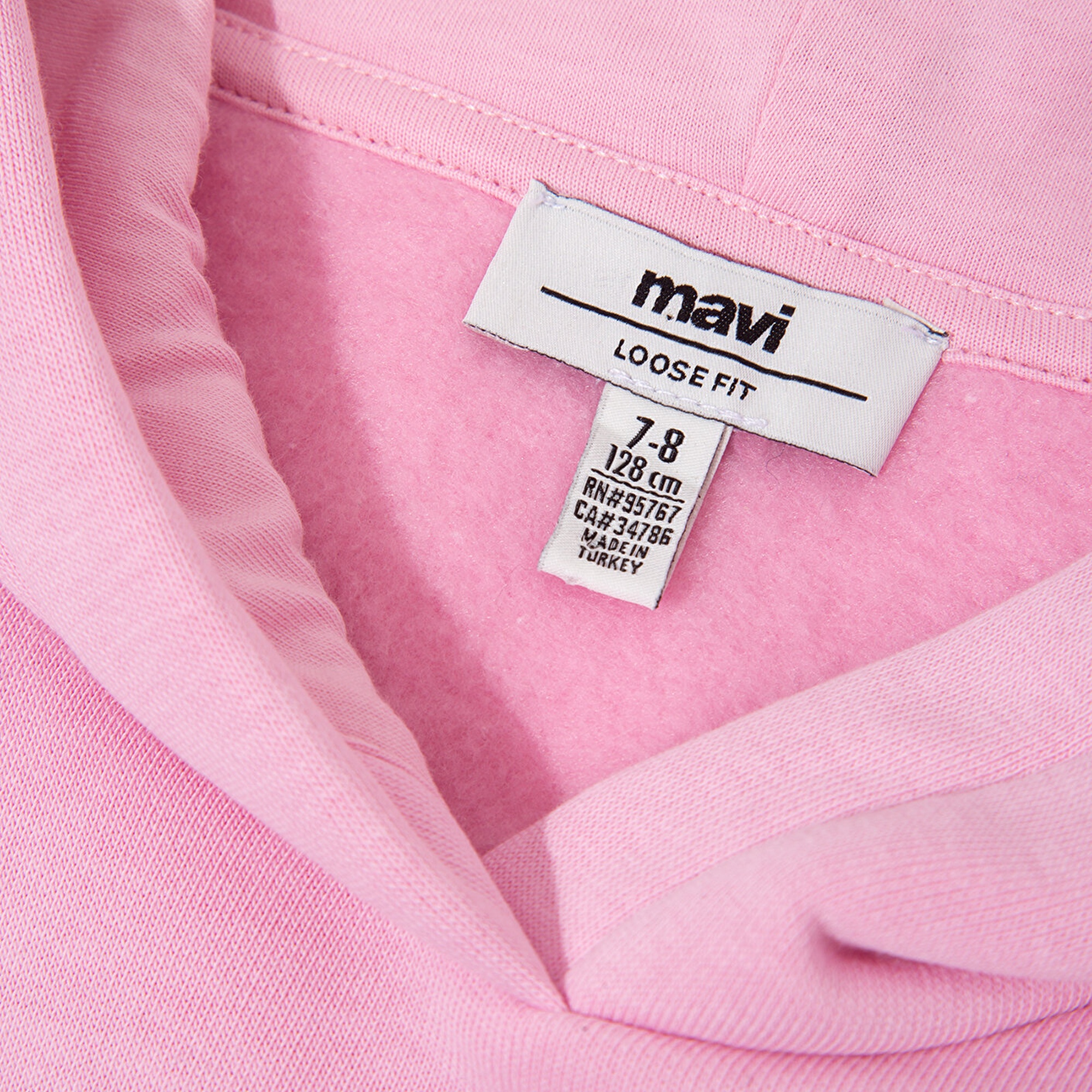 Mavi Mavi Logo Baskılı Kapüşonlu Pembe Sweatshirt 7610035-70973