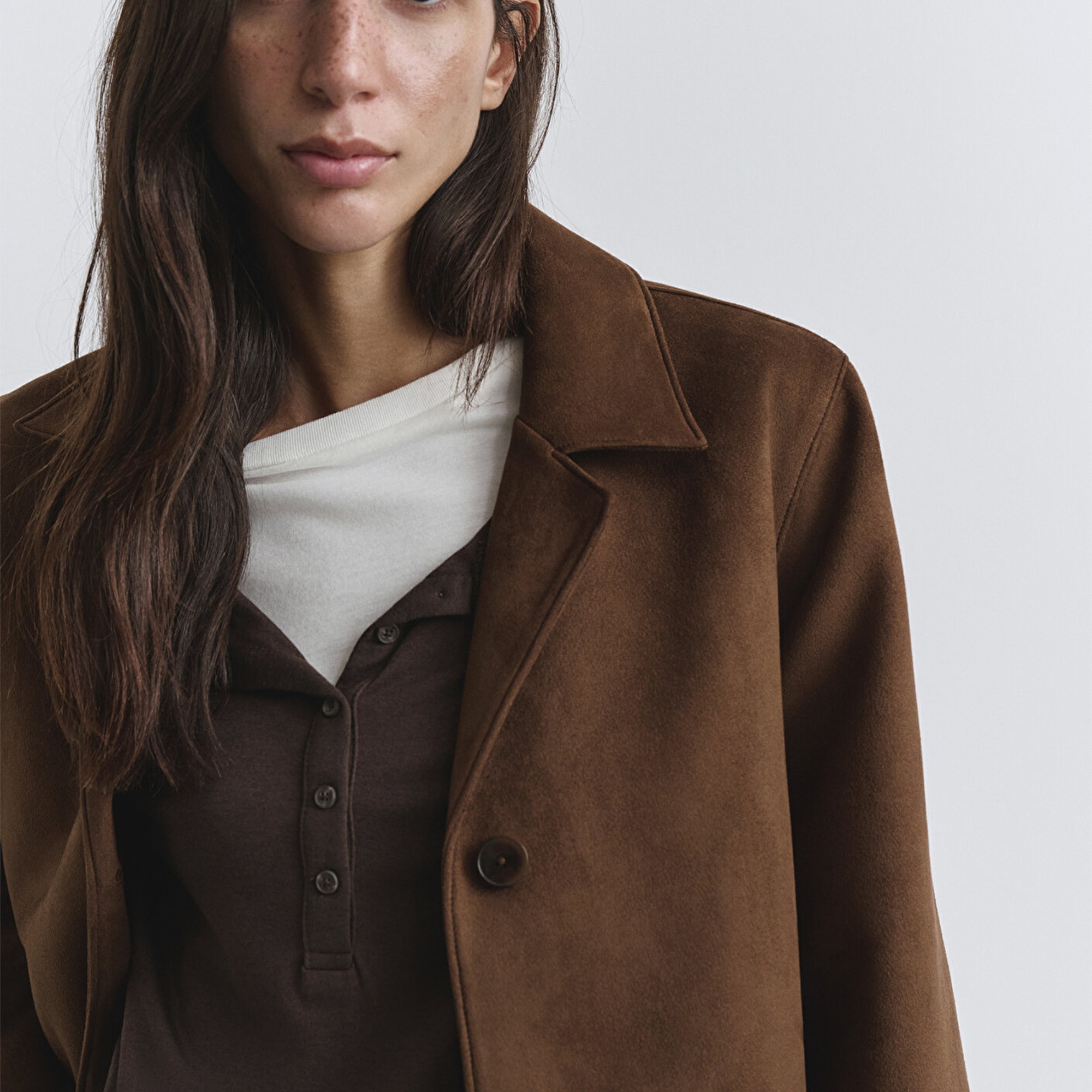 Mavi Suni Süet Kahverengi Blazer 1110831-87736