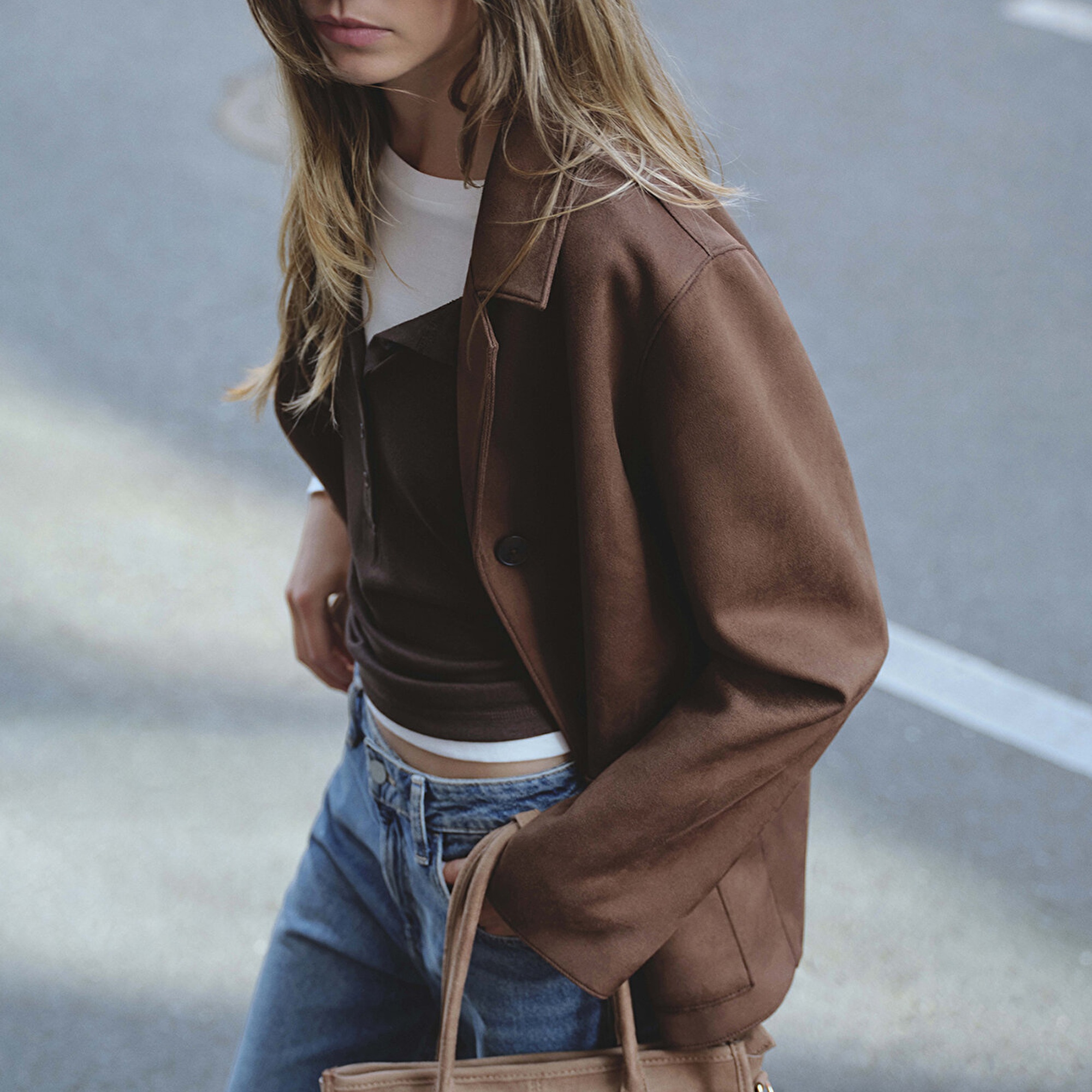 Mavi Suni Süet Kahverengi Blazer 1110831-87736