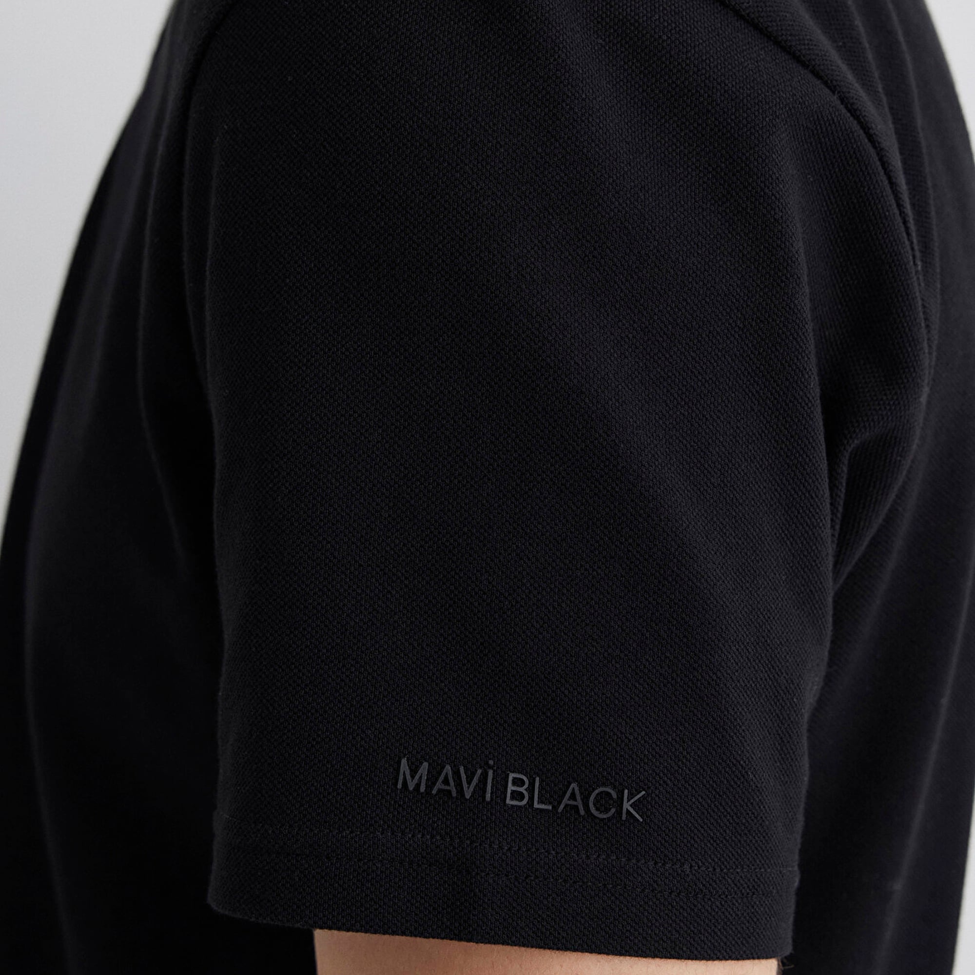 Mavi Yarı Fermuarlı Siyah Polo Tişört Regular Fit / Normal Kesim 0612525-900