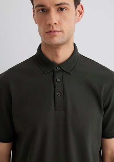  Mavi Yeşil Polo Tişört Regular Fit / Normal Kesim 0612648-71587