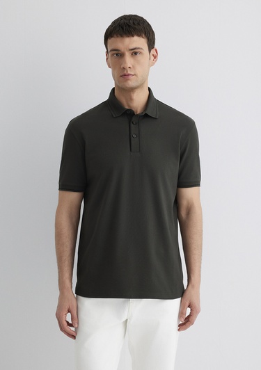  Mavi Yeşil Polo Tişört Regular Fit / Normal Kesim 0612648-71587