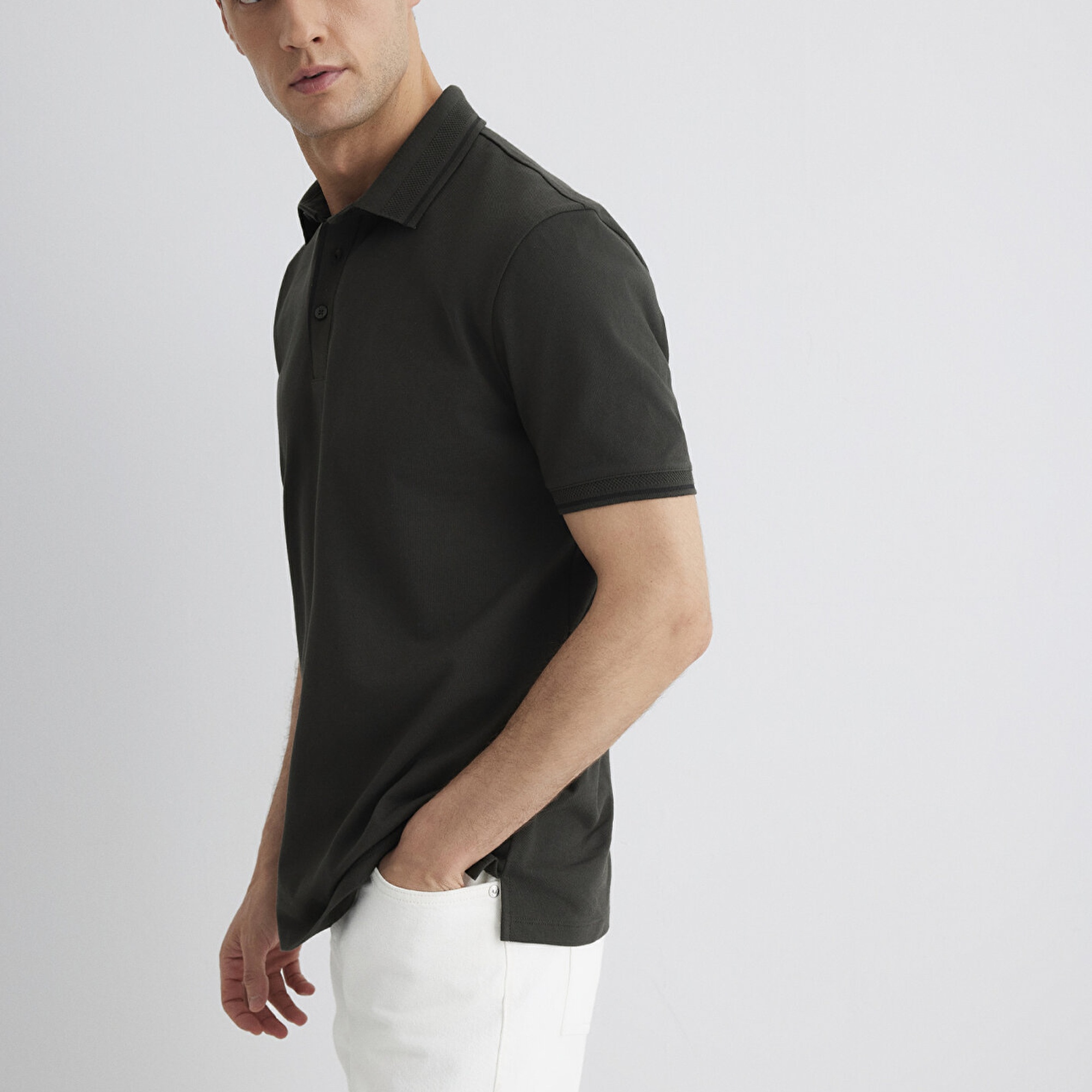 Mavi Yeşil Polo Tişört Regular Fit / Normal Kesim 0612648-71587