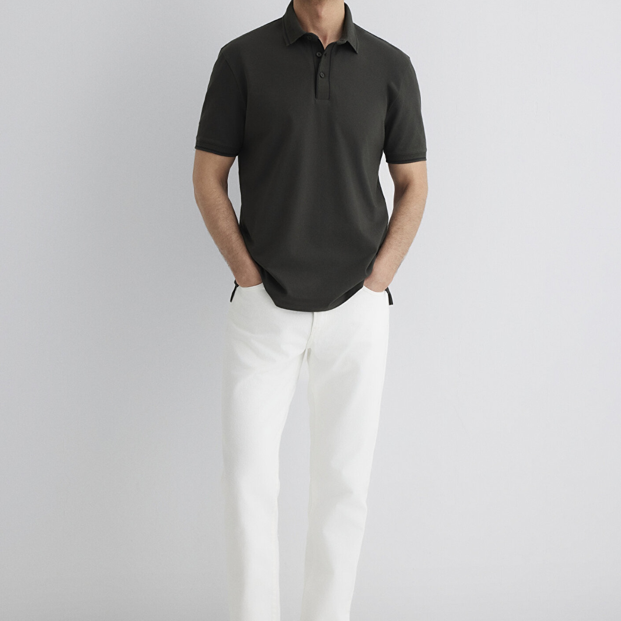 Mavi Yeşil Polo Tişört Regular Fit / Normal Kesim 0612648-71587