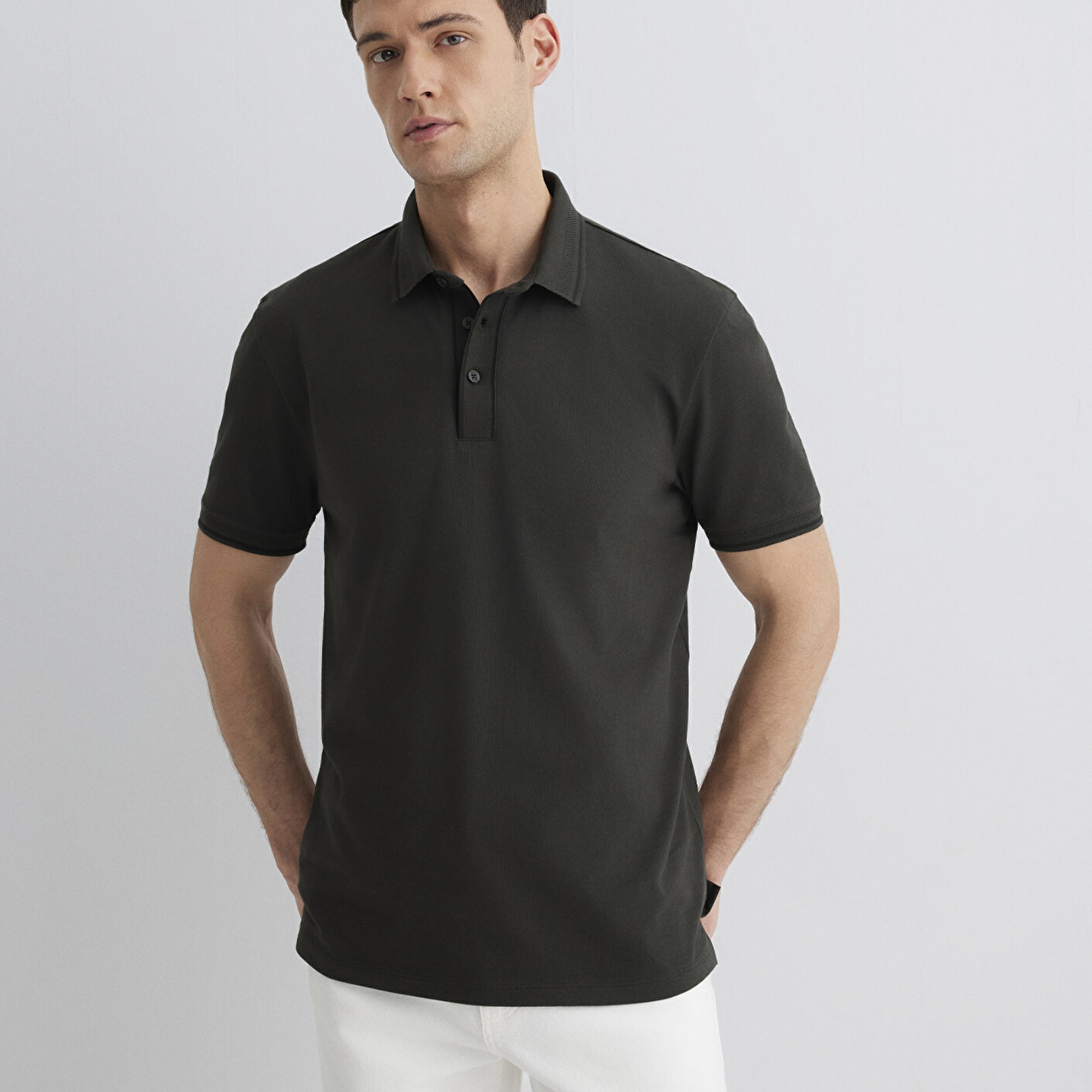 Mavi Yeşil Polo Tişört Regular Fit / Normal Kesim 0612648-71587