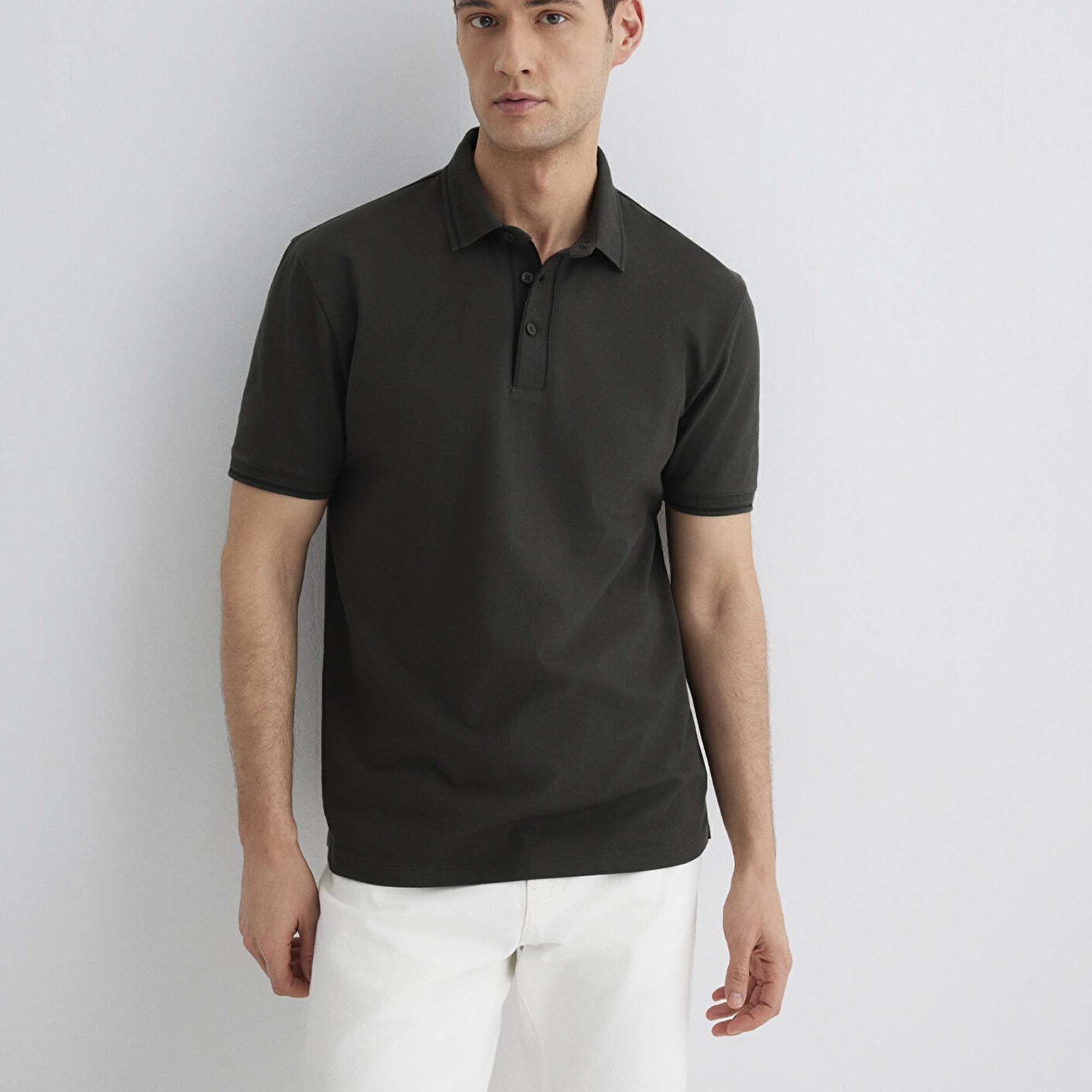 Mavi Yeşil Polo Tişört Regular Fit / Normal Kesim 0612648-71587