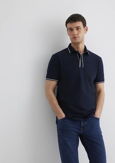  Mavi Lacivert Polo Tişört Regular Fit / Normal Kesim 0612648-80872