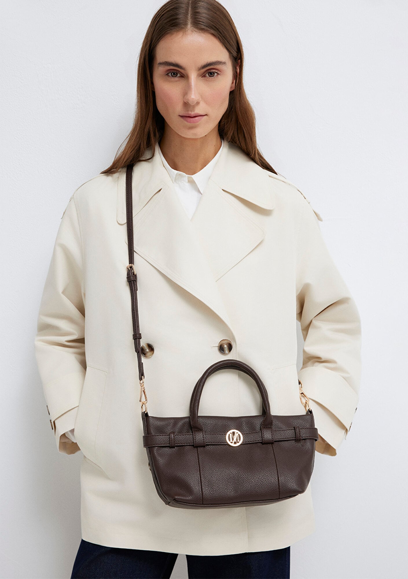  Mavi Kahverengi Çapraz Çanta 1913459-33382