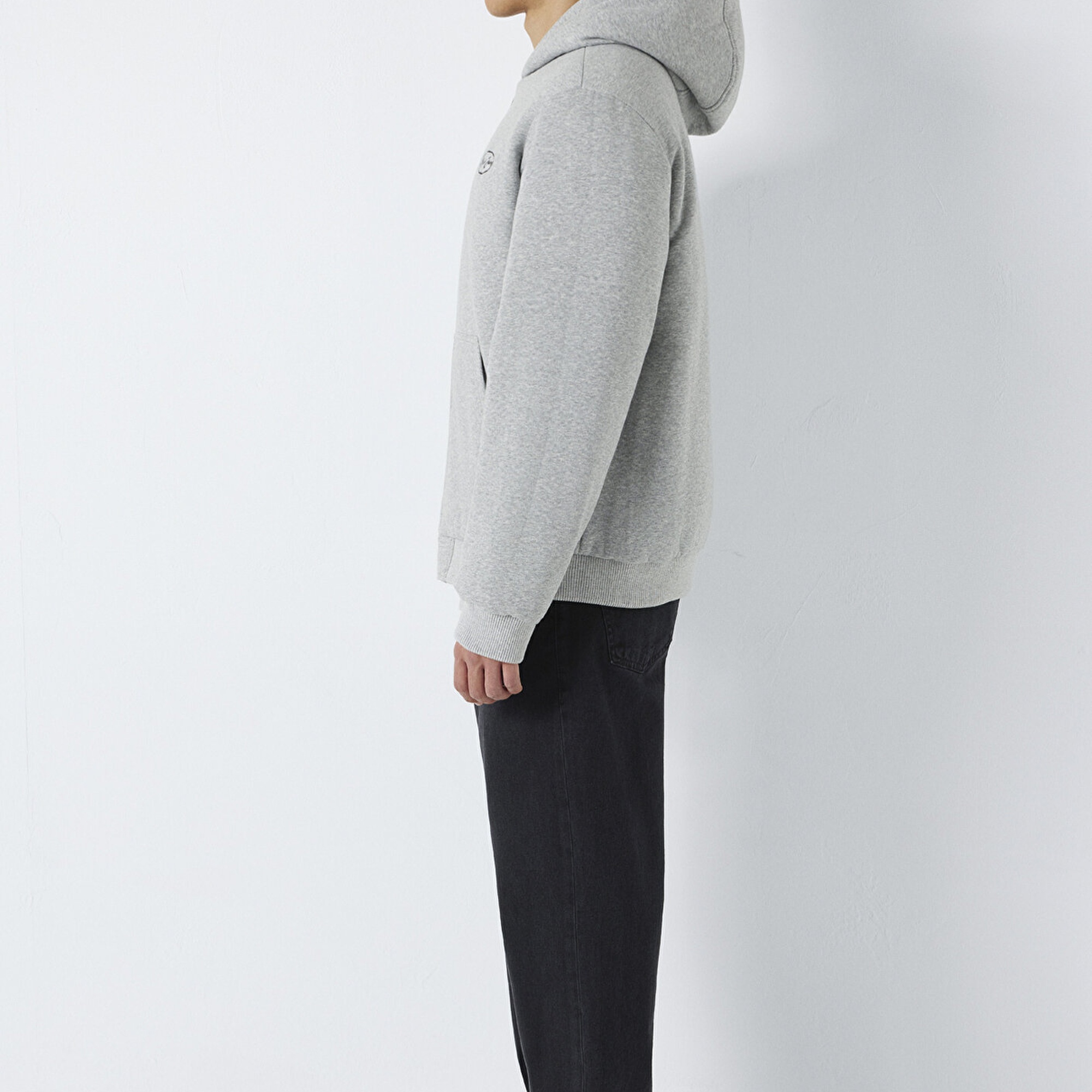 Mavi Çift Taraflı Kapüşonlu Siyah Mont 0110770-71379