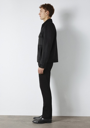  Mavi Mavi Black Cep Detaylı Siyah Suni Deri Ceket Regular Fit / Normal Kesim 0110783-71379