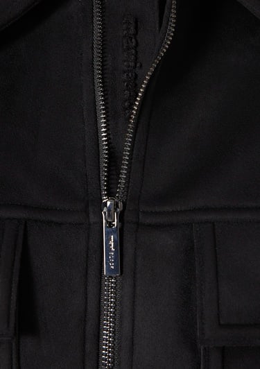  Mavi Mavi Black Cep Detaylı Siyah Suni Deri Ceket Regular Fit / Normal Kesim 0110783-71379