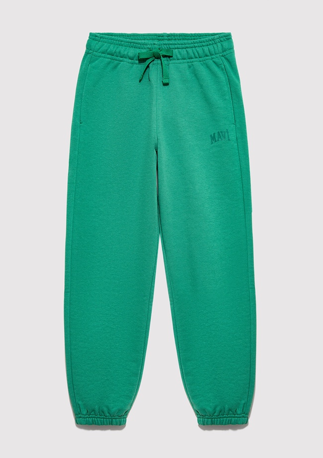  Mavi Mavi Logo Baskılı Yeşil Eşofman Altı 6010024-71697