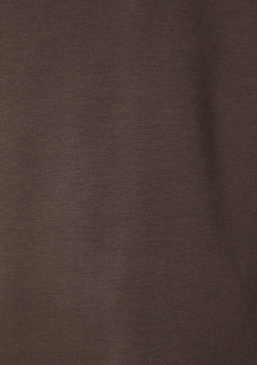  Mavi Kahverengi Basic İnterlok Tişört Loose Fit / Bol Rahat Kesim 1613820-71603