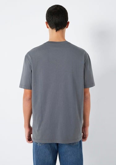  Mavi Mavi Baskılı Gri Tişört Loose Fit / Bol Rahat Kesim 0612840-80776