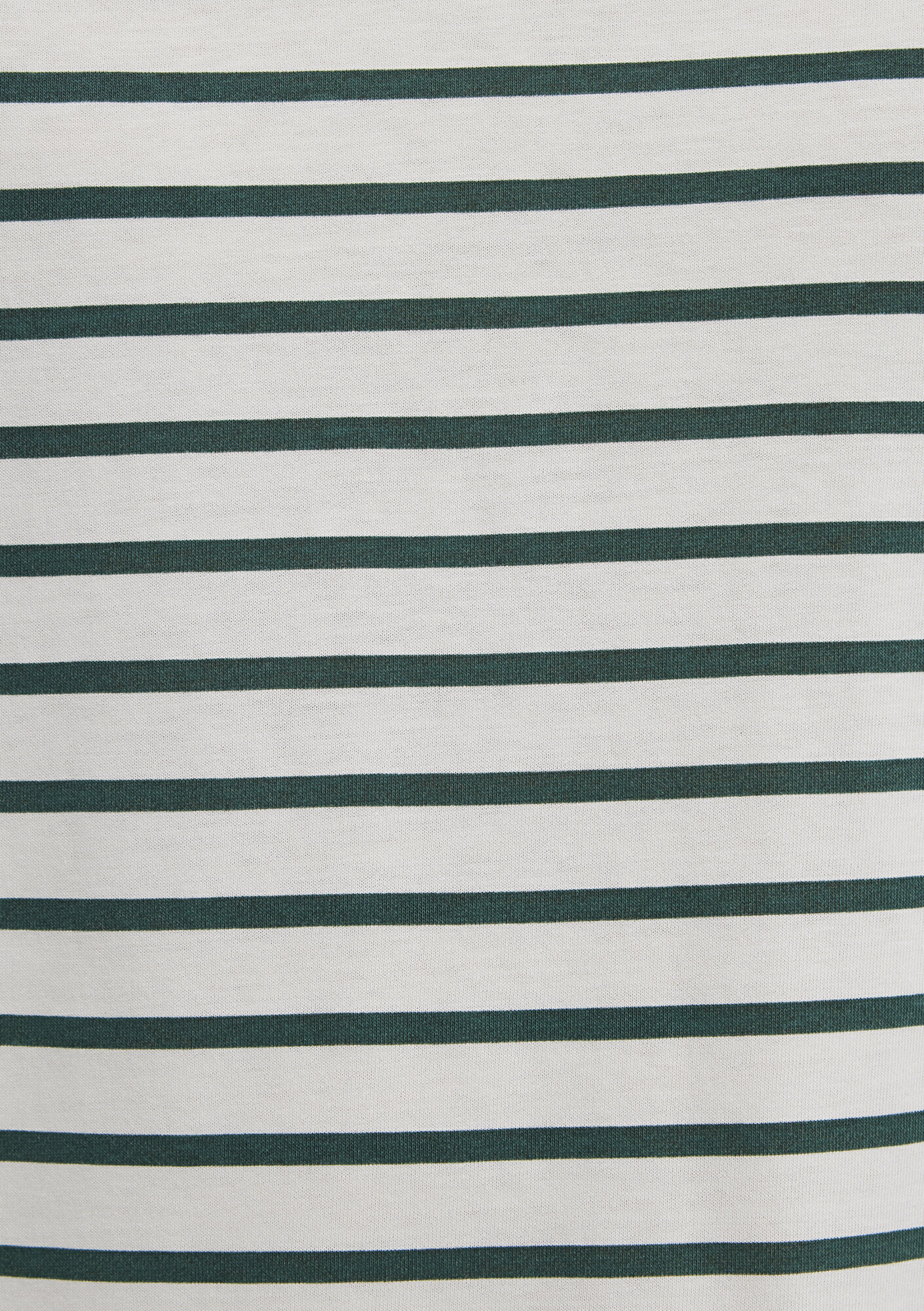 Mavi Yeşil Çizgili Ekru Tişört Loose Fit / Bol Rahat Kesim 0613274-71930