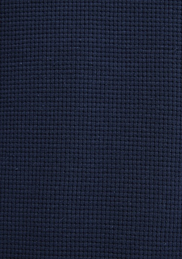  Mavi Uzun Kollu Dokulu Lacivert Basic Tişört Slim Fit / Dar Kesim 0610106-70490