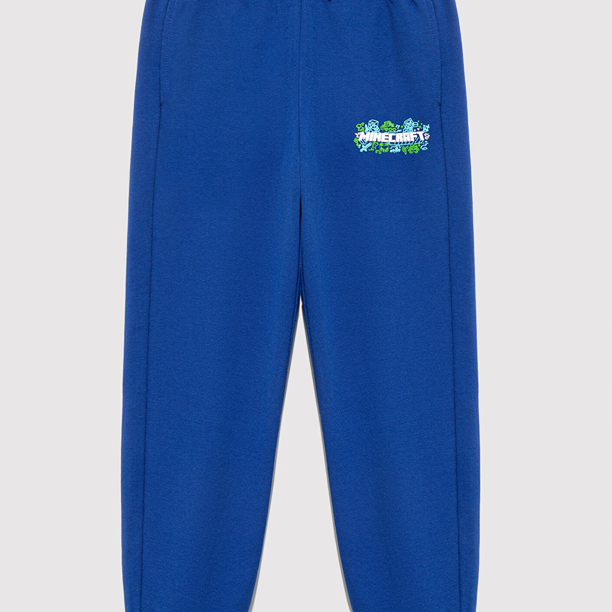 Mavi Minecraft Baskılı Mavi Eşofman Altı 6010032-70907