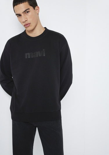  Mavi Bisiklet Yaka Siyah Sweatshirt 0S10551-900