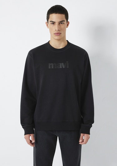  Mavi Bisiklet Yaka Siyah Sweatshirt 0S10551-900