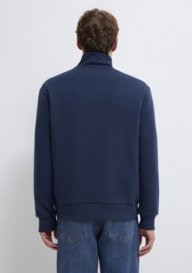  Mavi Yarı Fermuarlı Lacivert Sweatshirt 0S10465-70497