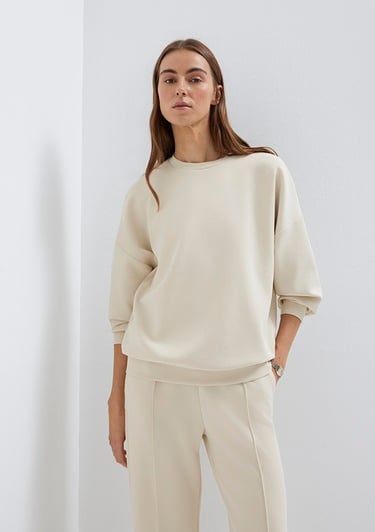  Mavi Lux Touch TENCEL TM Modal Ekru Sweatshirt 168837-70065