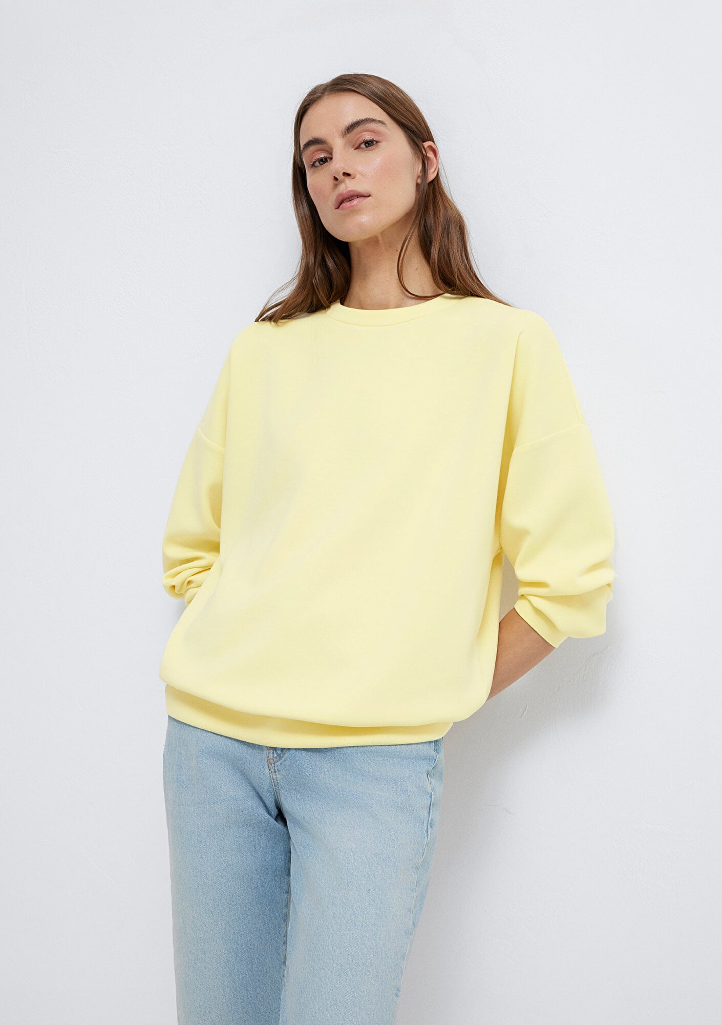 Mavi Lux Touch TENCEL TM Modal Sarı Sweatshirt 168837-91390