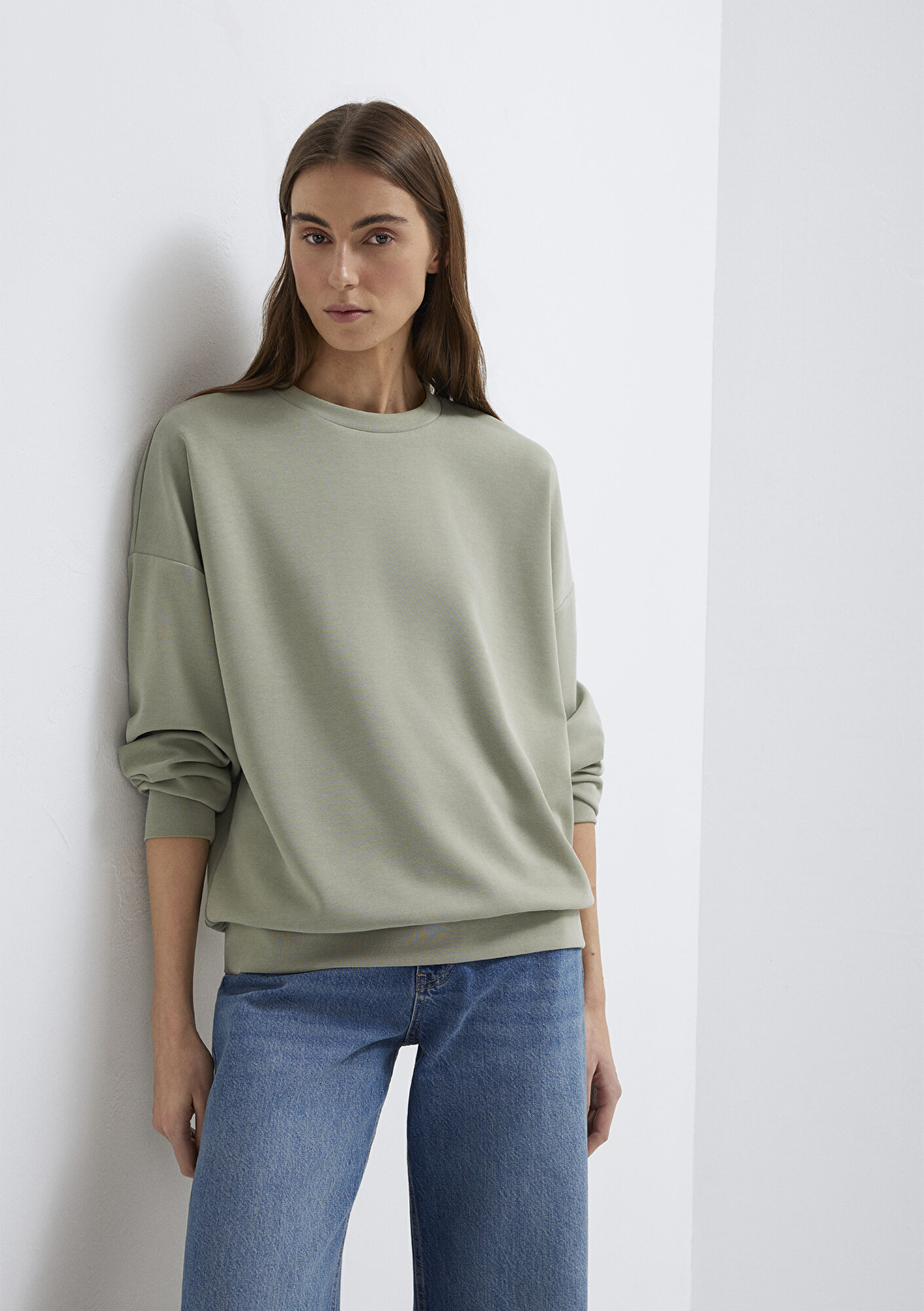  Mavi Lux Touch TENCEL TM Modal Yeşil Sweatshirt 168837-71481
