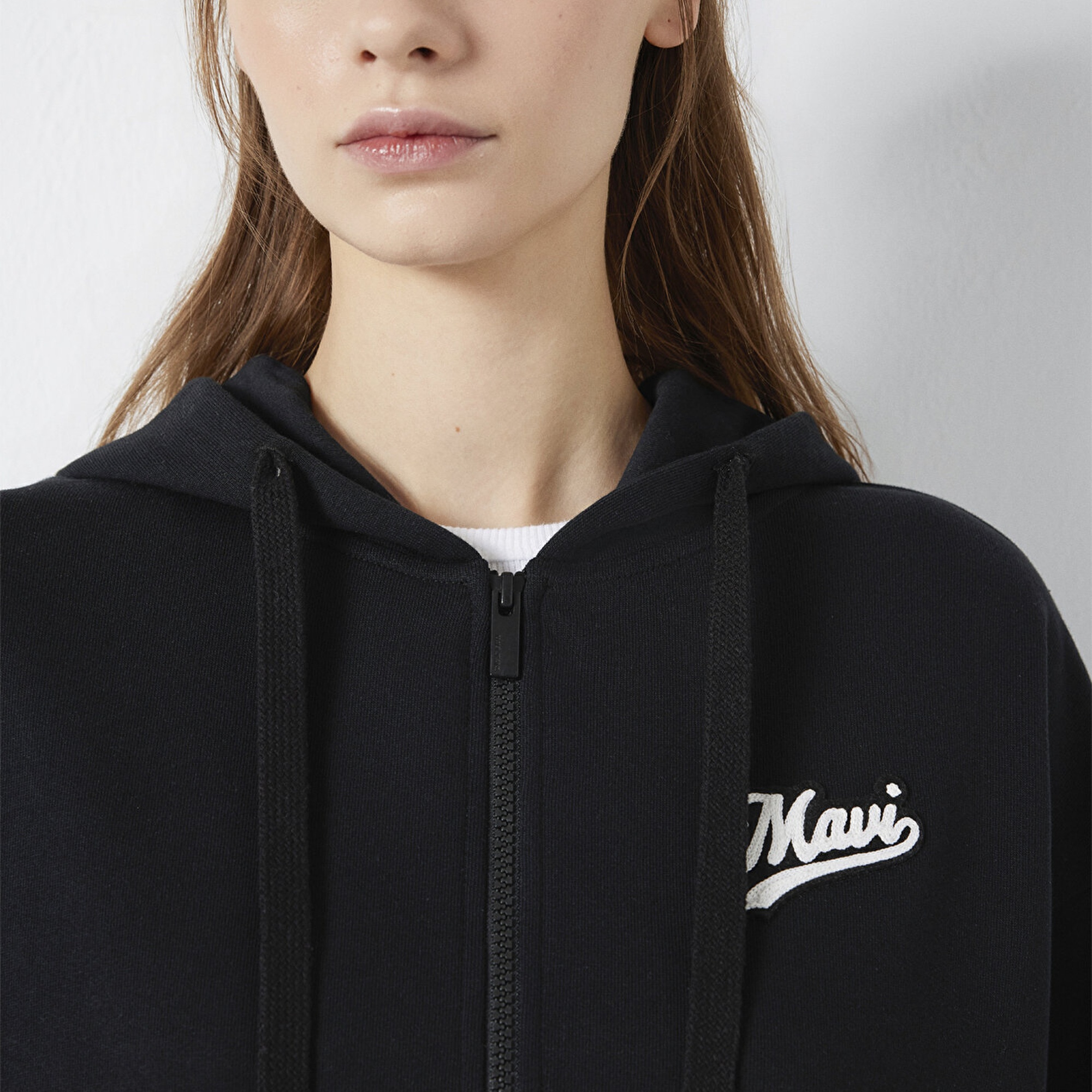 Mavi Mavi Logo Baskılı Kapüşonlu Siyah Sweatshirt 1S10486-900