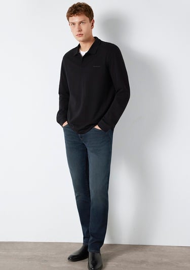  Mavi Mavi Black Uzun Kollu Siyah Polo Tişört  0613154-900