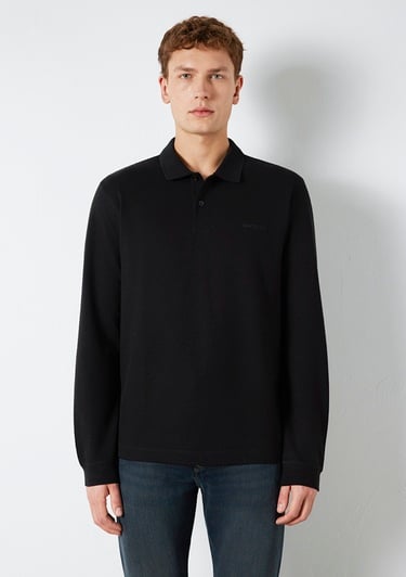  Mavi Mavi Black Uzun Kollu Siyah Polo Tişört  0613154-900