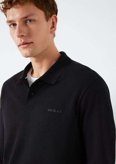  Mavi Mavi Black Uzun Kollu Siyah Polo Tişört  0613154-900