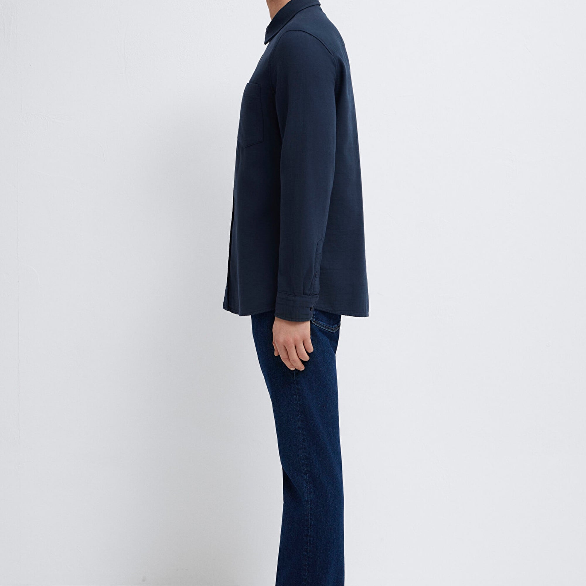 Mavi Cepli Lacivert Gömlek Regular Fit / Normal Kesim 0211898-86623