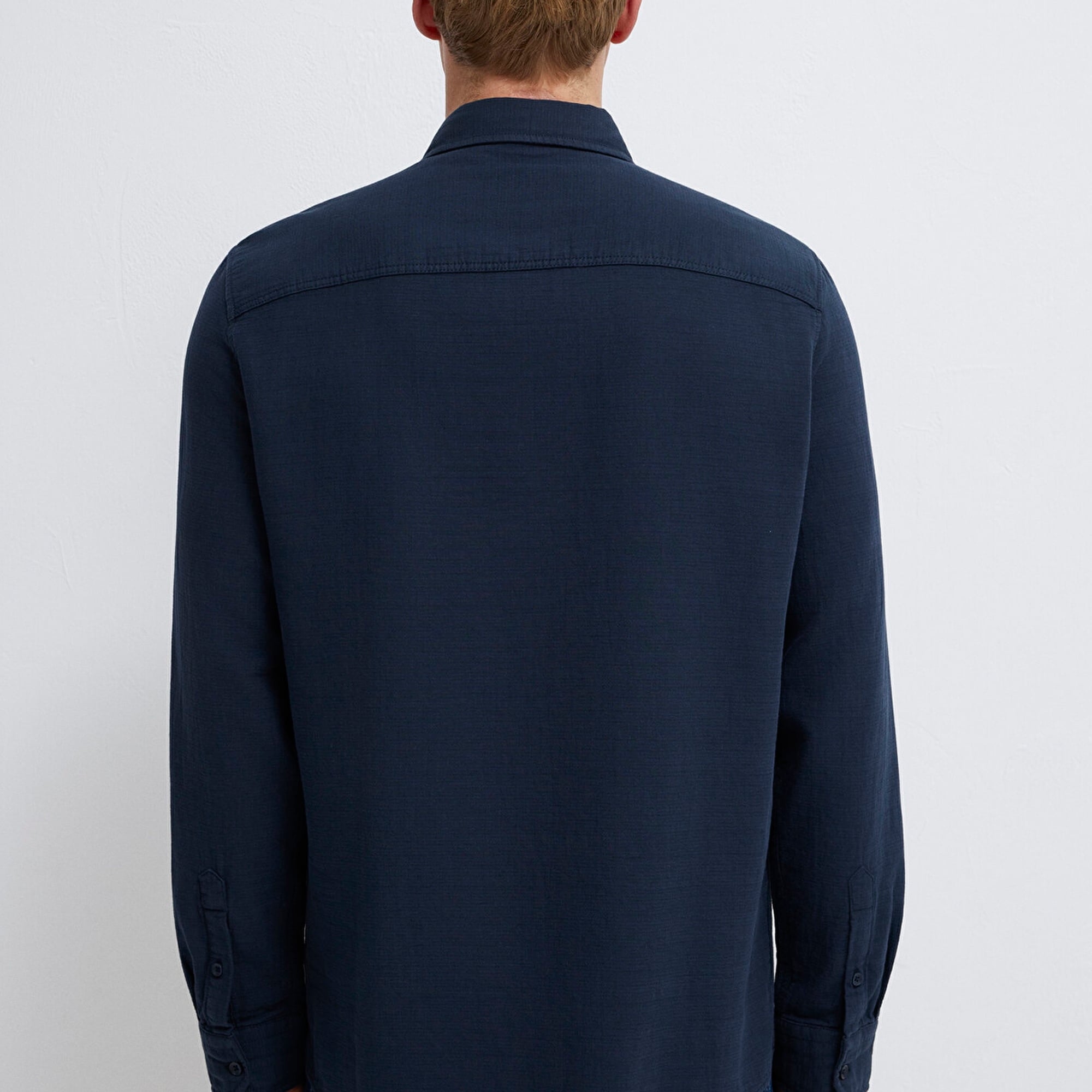 Mavi Cepli Lacivert Gömlek Regular Fit / Normal Kesim 0211898-86623