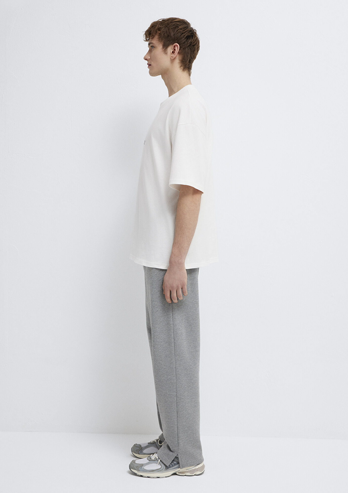 Mavi Luck Is In Your Side Baskılı Ekru Tişört Oversize / Geniş Kesim 0613183-70057