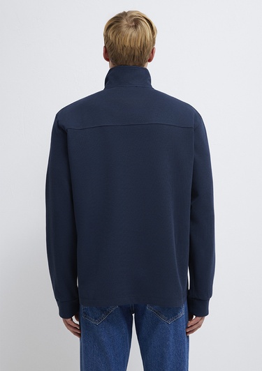  Mavi Yarı Fermuarlı Lacivert Sweatshirt 0S10537-86623