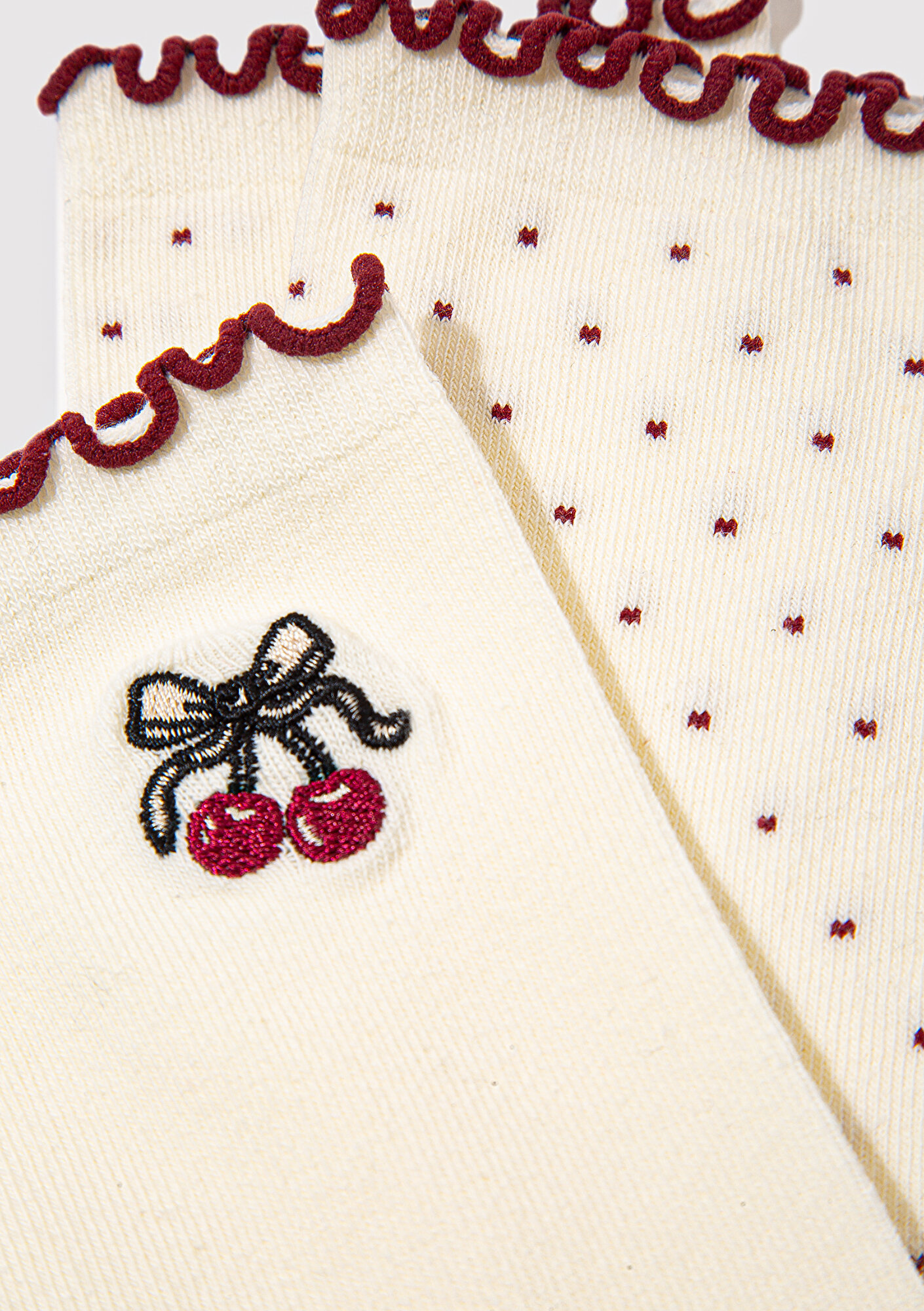 Mavi 2li Ekru Soket Çorap 1913244-70007