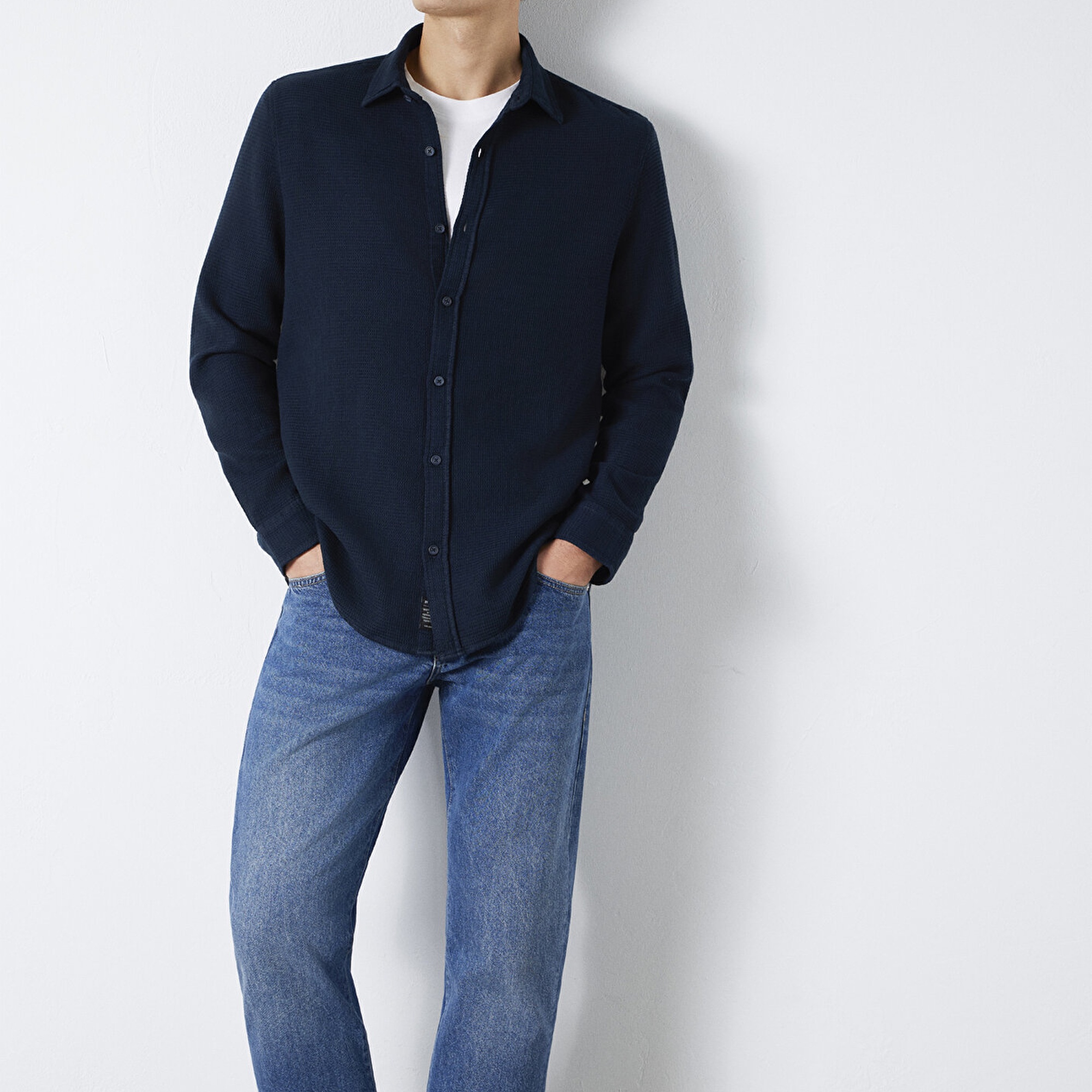 Mavi Lacivert Gömlek  0211875-70490